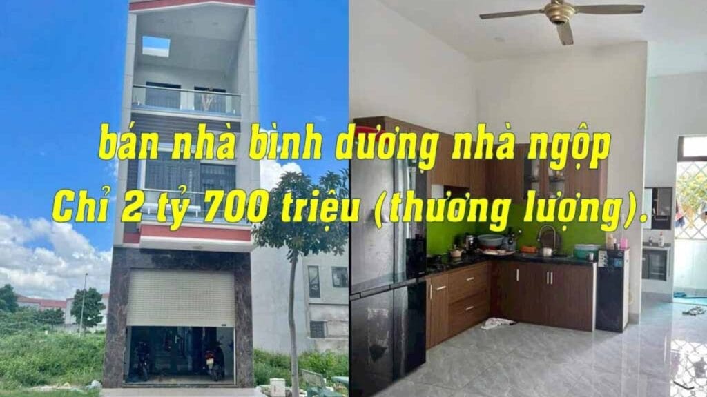 Bán nhà Bình Dương nhà ngộp - Giá rẻ 2.7 tỷ | Vị trí đẹp
