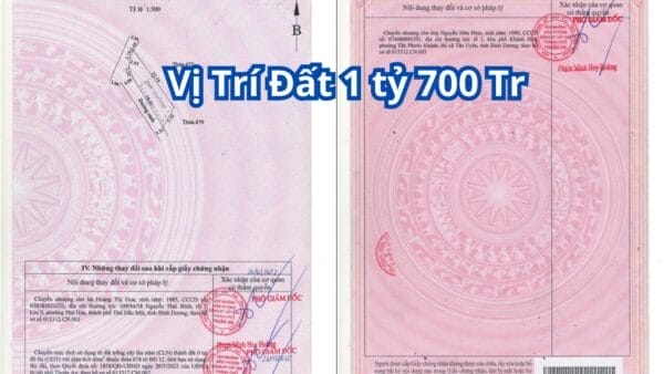 Đất Sổ Riêng Phường Bình Chuẩn Giá 1,7 Tỷ