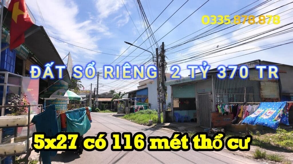 Bán Đất Mặt Tiền Tân Khánh TPHCM - Đường Nhựa DX 12
